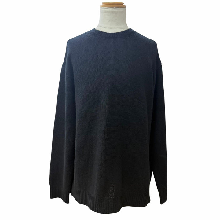 Excellent Valentino sweater Rockstud Crewneck Knit black cashmere XL 3V3KC26X9JP