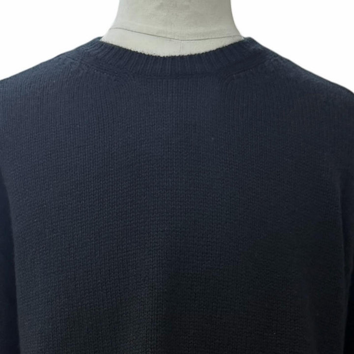 Excellent Valentino sweater Rockstud Crewneck Knit black cashmere XL 3V3KC26X9JP