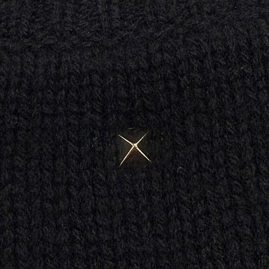 Excellent Valentino sweater Rockstud Crewneck Knit black cashmere XL 3V3KC26X9JP