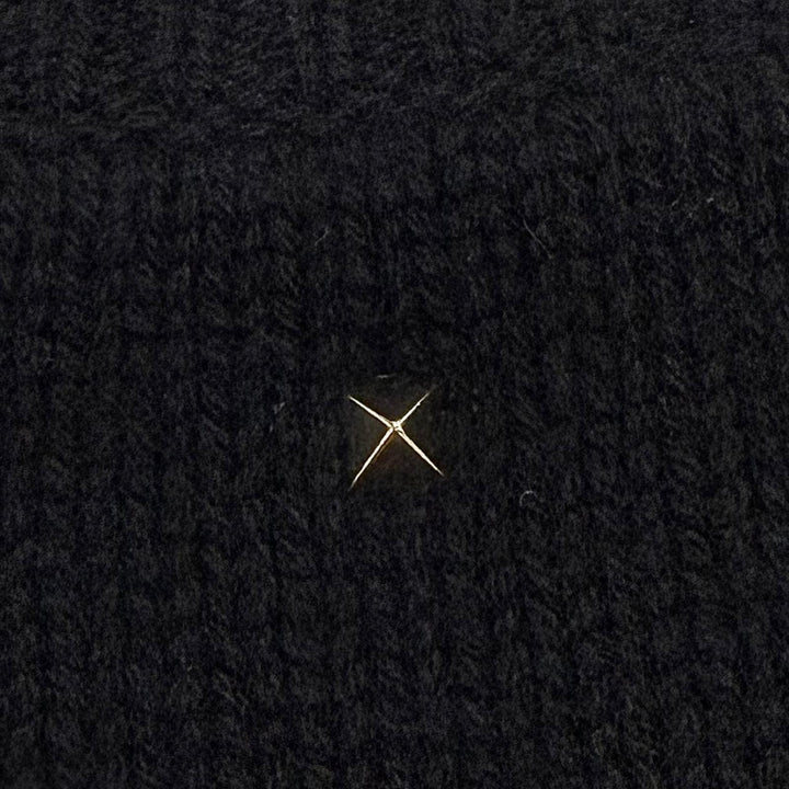 Excellent Valentino sweater Rockstud Crewneck Knit black cashmere XL 3V3KC26X9JP