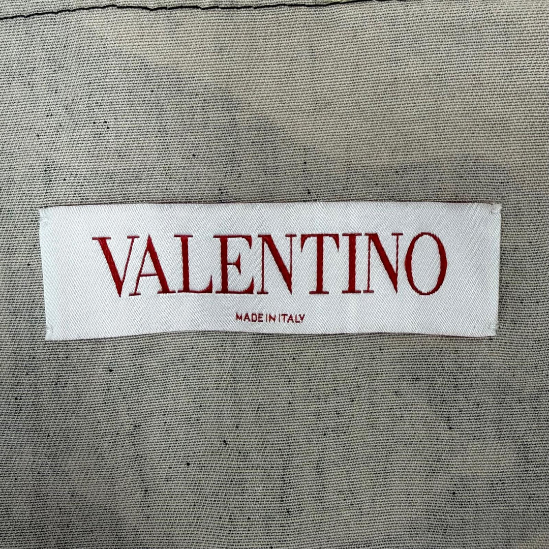 Great VALENTINO Jacket V-logo Metal Camouflage Pattern Long-Sleeve Shirt khaki
