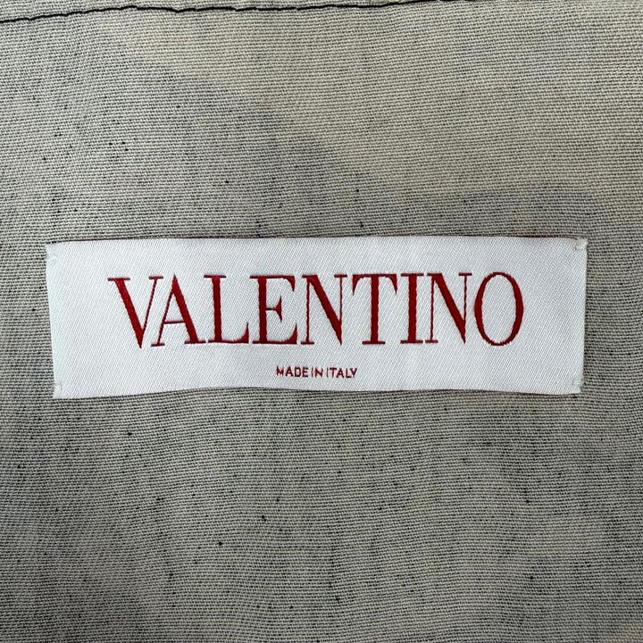 Great VALENTINO Jacket V-logo Metal Camouflage Pattern Long-Sleeve Shirt khaki