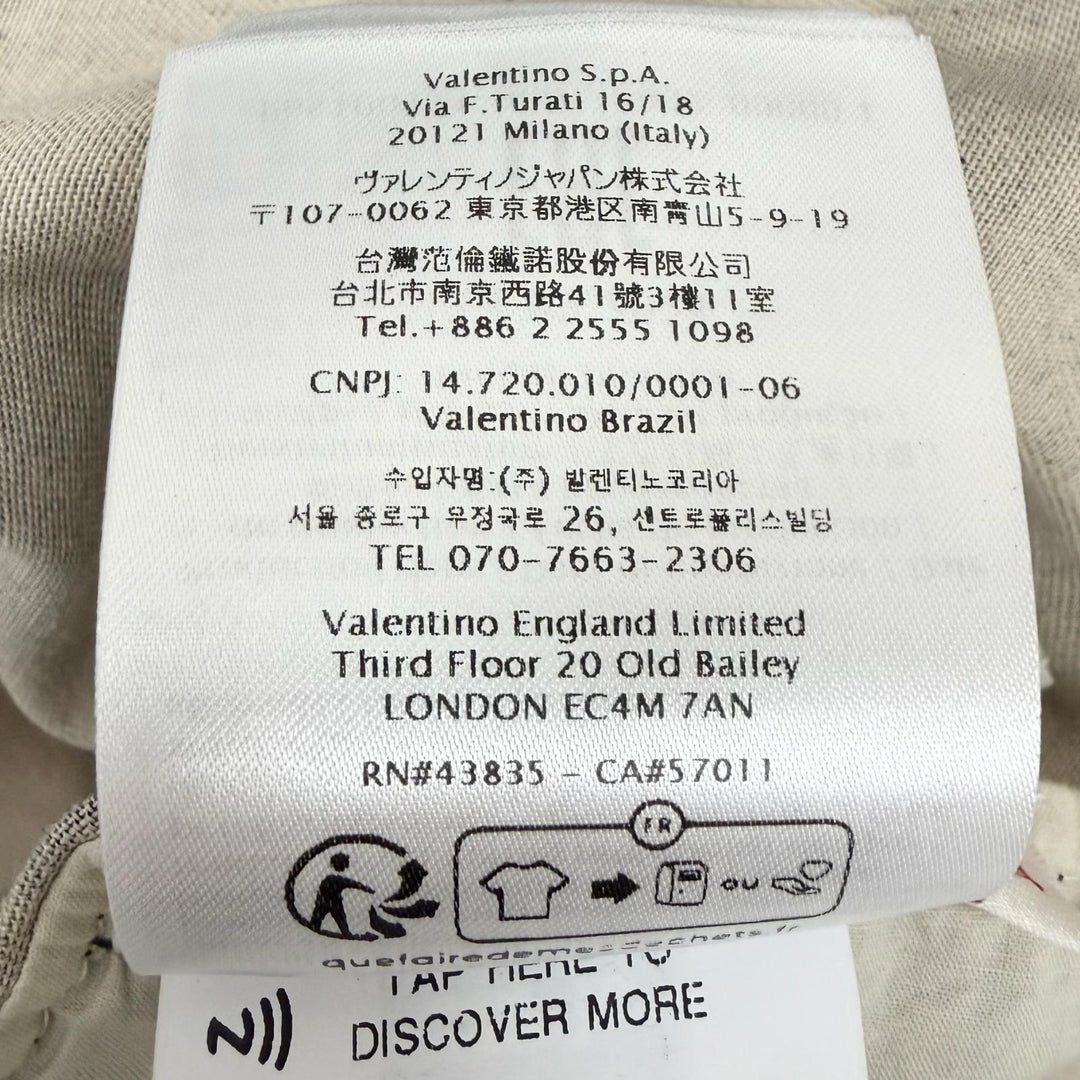 Great VALENTINO Jacket V-logo Metal Camouflage Pattern Long-Sleeve Shirt khaki