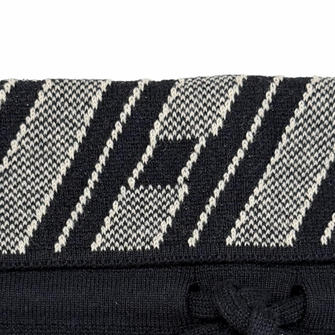 Excellent HERMES Snood H Logo Neck Warmer Navy cashmere Women 3E2901D5