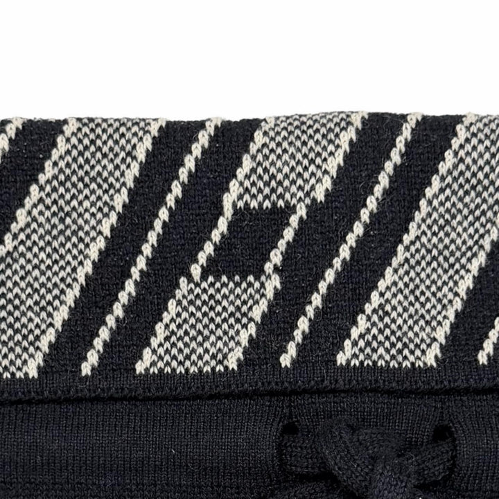 Excellent HERMES Snood H Logo Neck Warmer Navy cashmere Women 3E2901D5