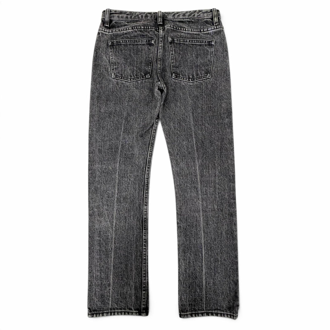 Great THE ROW Denim pants Button fly, straight leg, washed. Black series 0 AB190