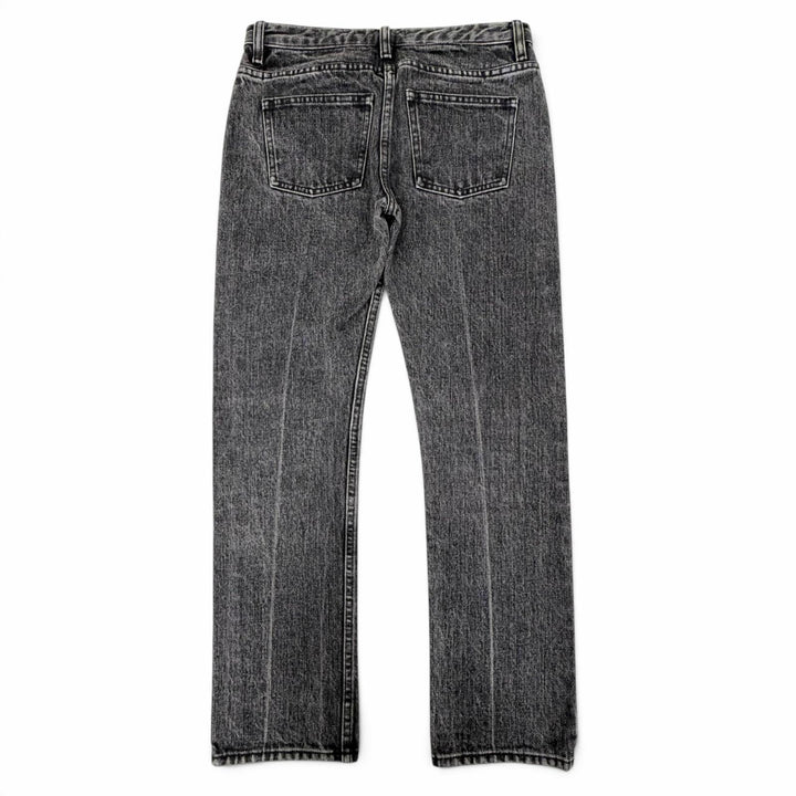 Great THE ROW Denim pants Button fly, straight leg, washed. Black series 0 AB190