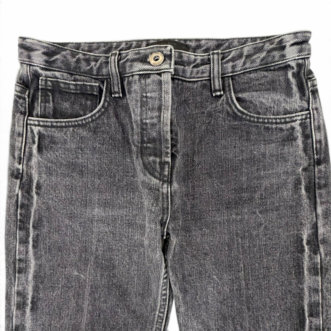 Great THE ROW Denim pants Button fly, straight leg, washed. Black series 0 AB190