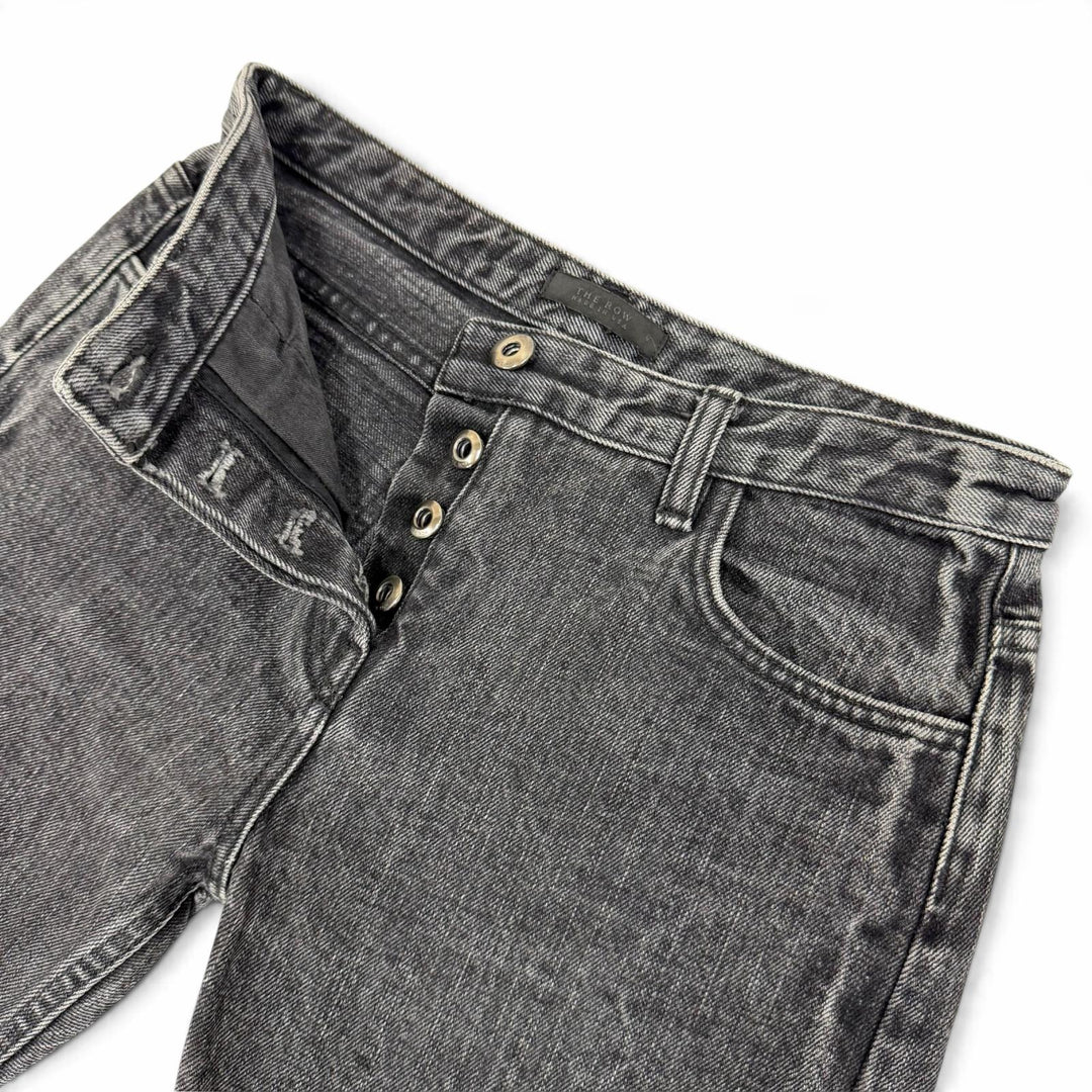 Great THE ROW Denim pants Button fly, straight leg, washed. Black series 0 AB190