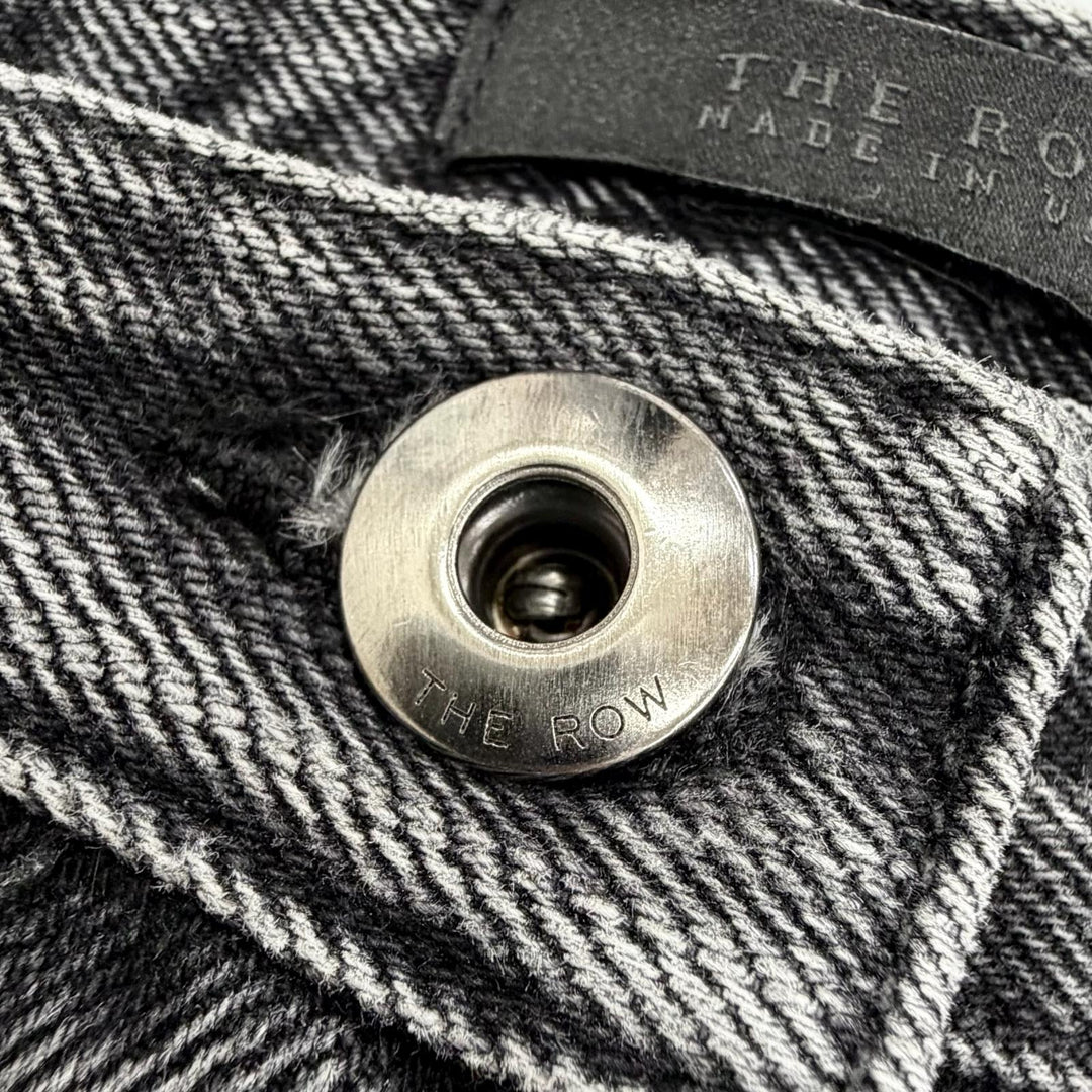 Great THE ROW Denim pants Button fly, straight leg, washed. Black series 0 AB190