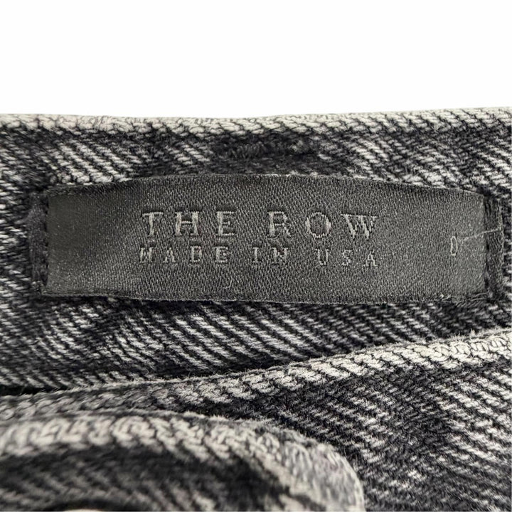 Great THE ROW Denim pants Button fly, straight leg, washed. Black series 0 AB190