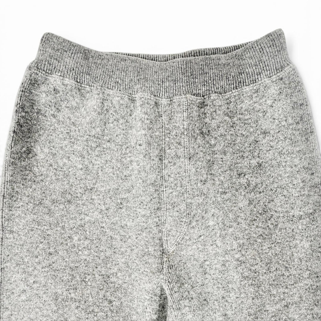 Great PRADA Triangle Logo Long Knit Sweatpants gray cashmere Women IT 38 22221