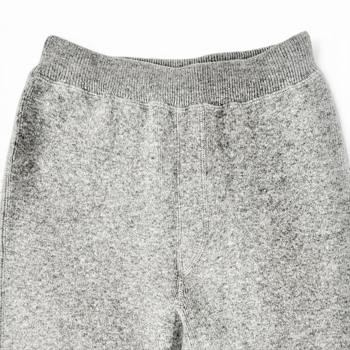 Great PRADA Triangle Logo Long Knit Sweatpants gray cashmere Women IT 38 22221