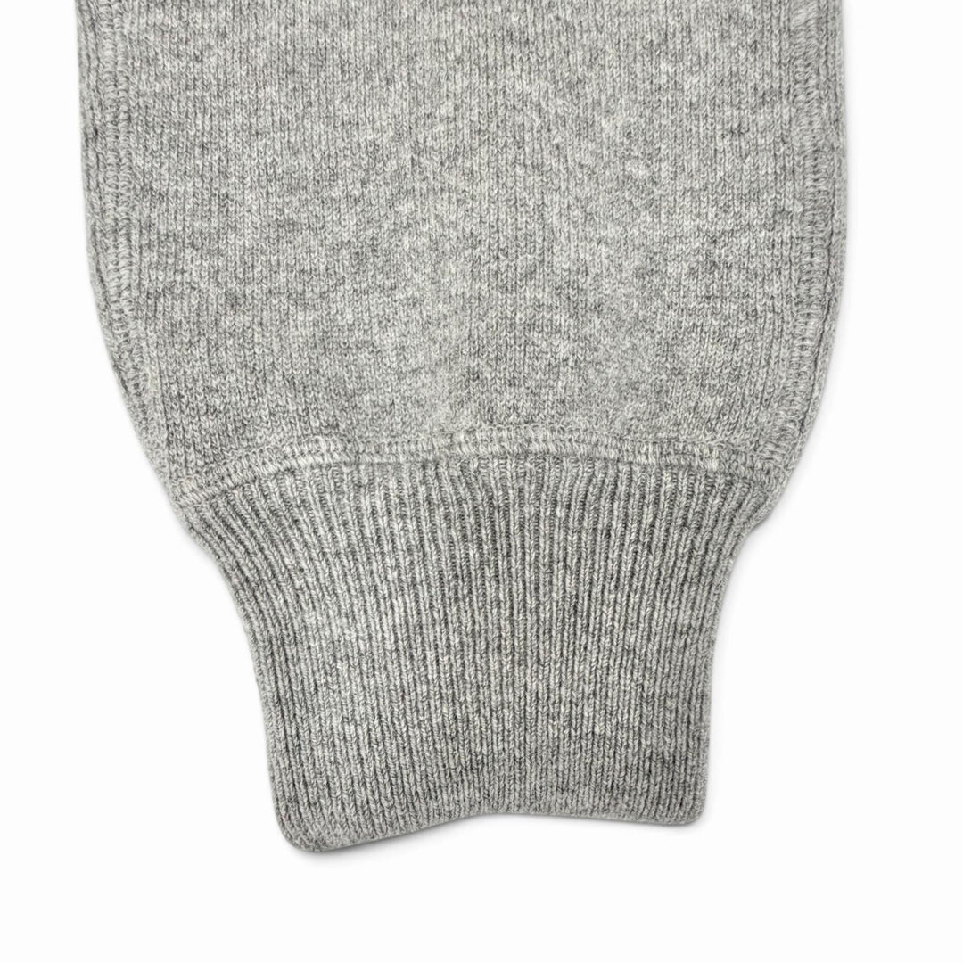 Great PRADA Triangle Logo Long Knit Sweatpants gray cashmere Women IT 38 22221