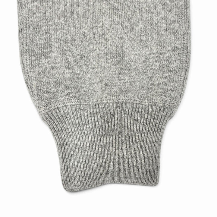 Great PRADA Triangle Logo Long Knit Sweatpants gray cashmere Women IT 38 22221