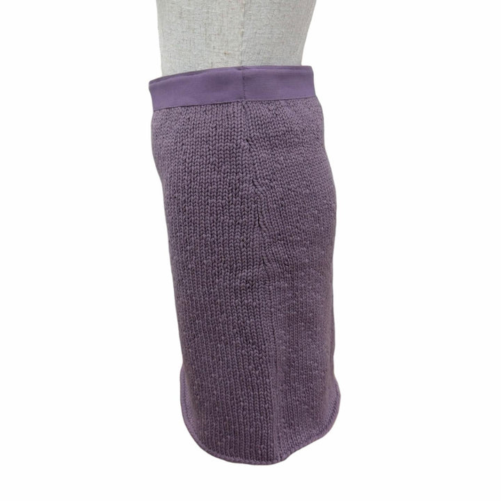 Excellent BOTTEGAVENETA Tight Skirt Knit skirt purple wool Women S