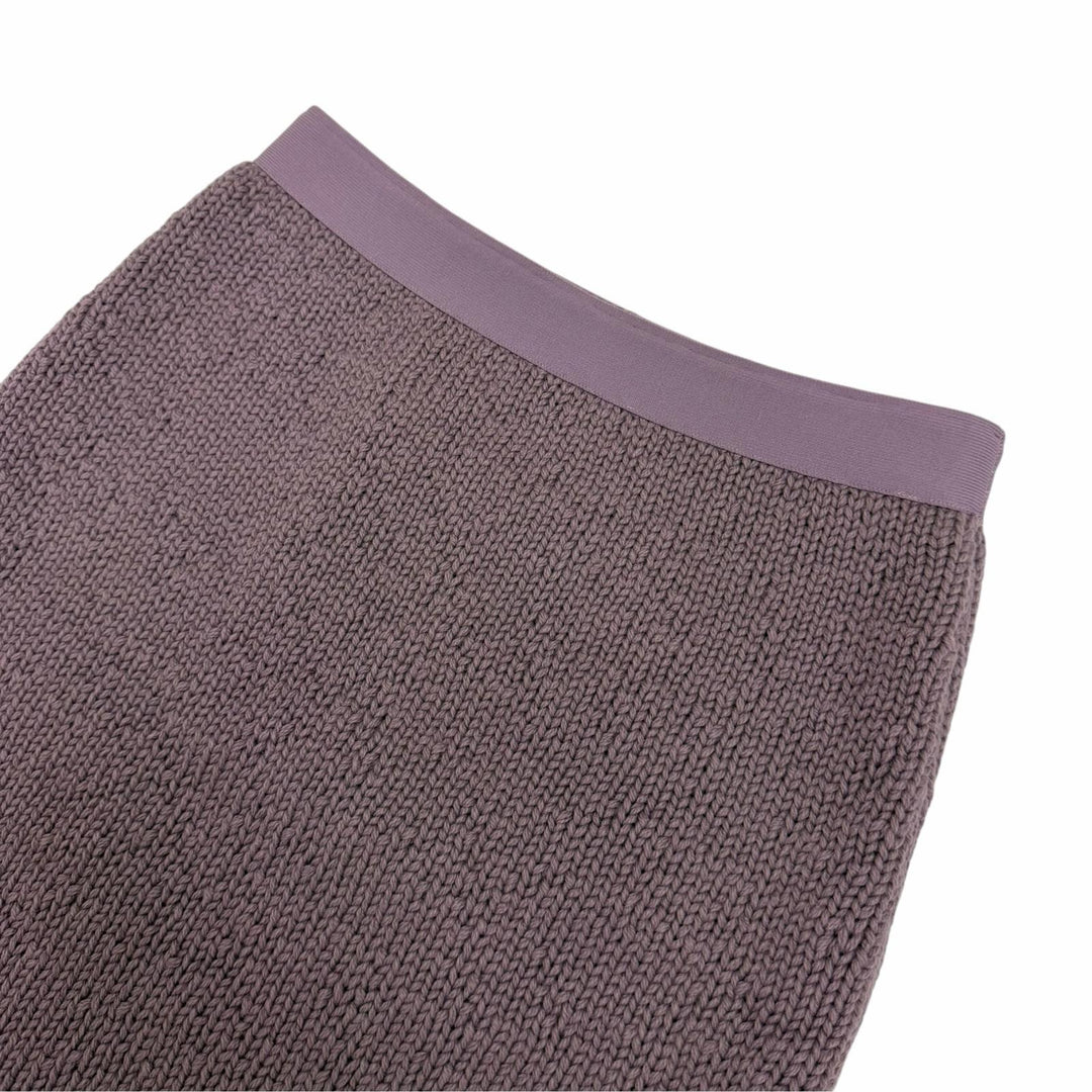 Excellent BOTTEGAVENETA Tight Skirt Knit skirt purple wool Women S