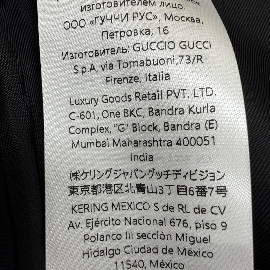 Pristine GUCCI Tight Skirt Side slit tweed Black series cotton Women 40 846316