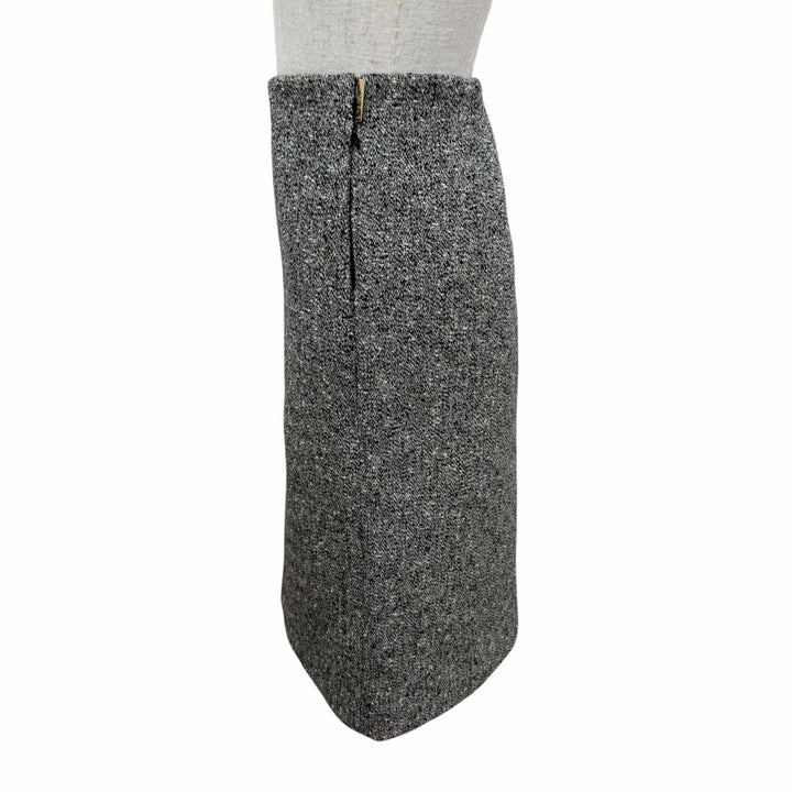 Pristine GUCCI Tight Skirt Side slit tweed Black series cotton Women 40 846316