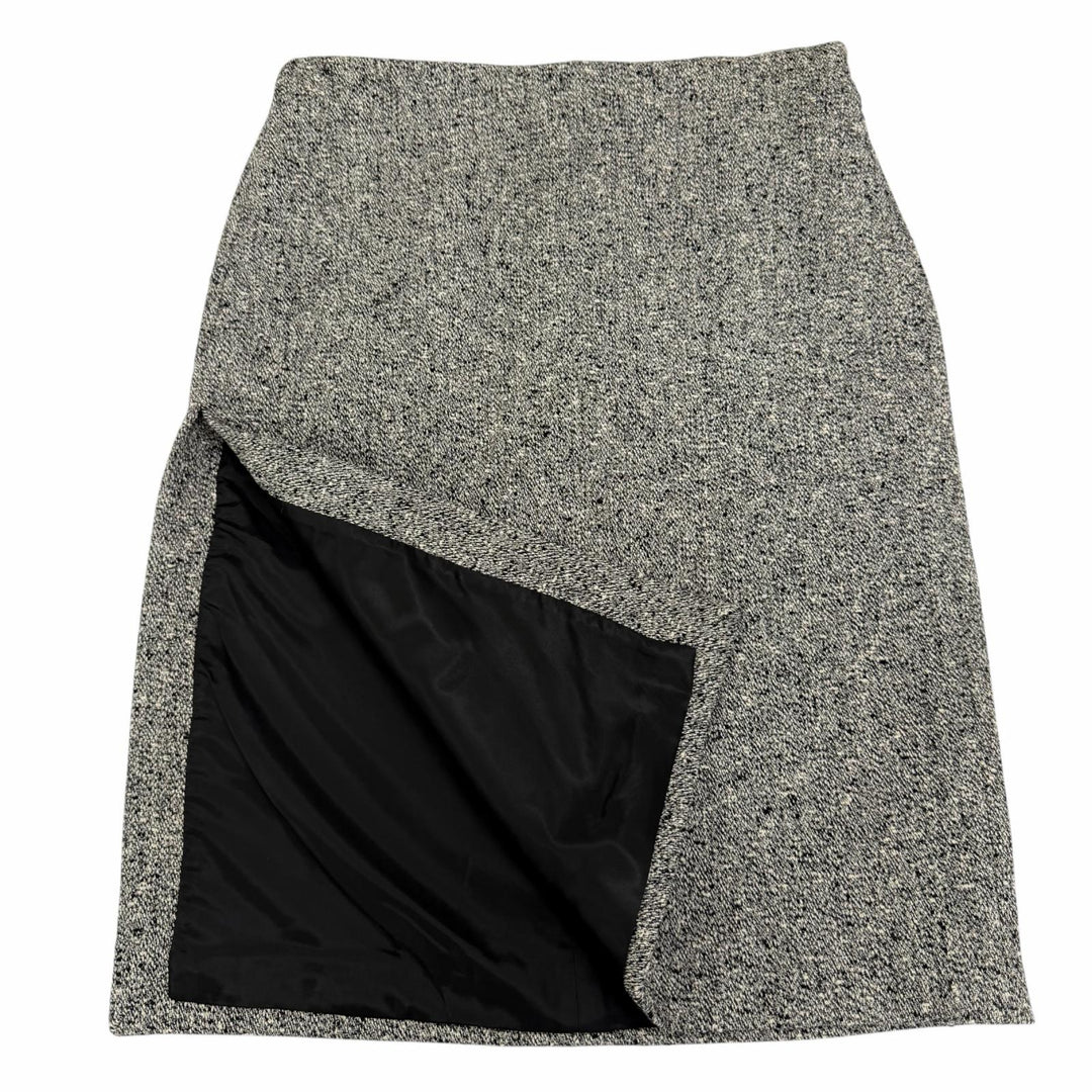 Pristine GUCCI Tight Skirt Side slit tweed Black series cotton Women 40 846316
