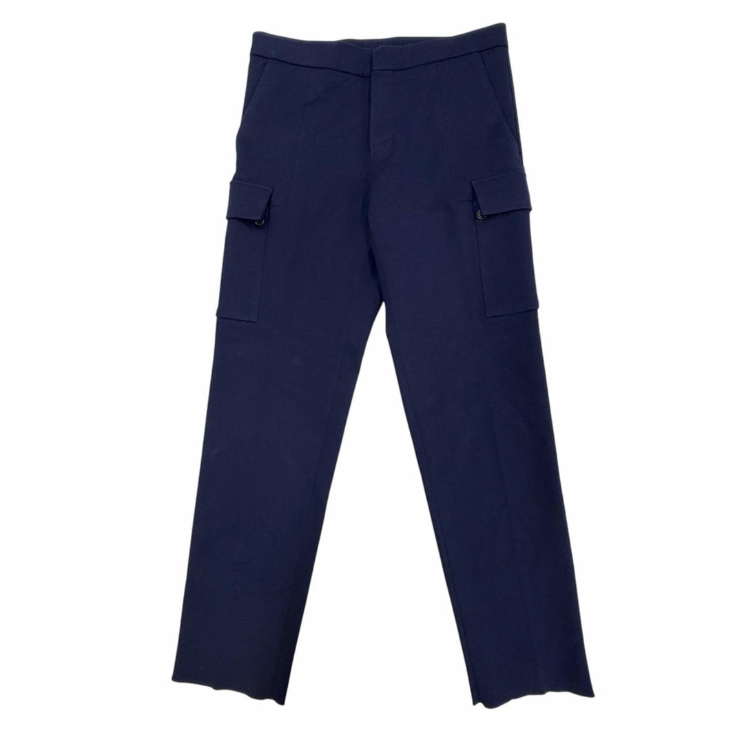 Excellent Berluti cargo pants slacks Navy wool mens IT 50