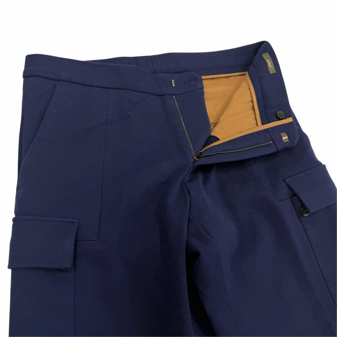 Excellent Berluti cargo pants slacks Navy wool mens IT 50