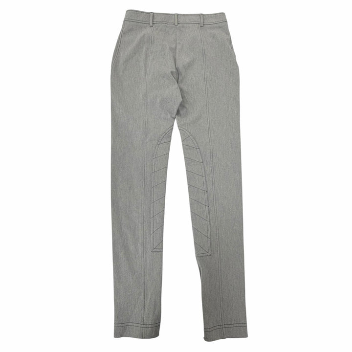 Pristine BURBERRY Pants Logo buttons, hem zipper gray cotton Women EU 38 8030987