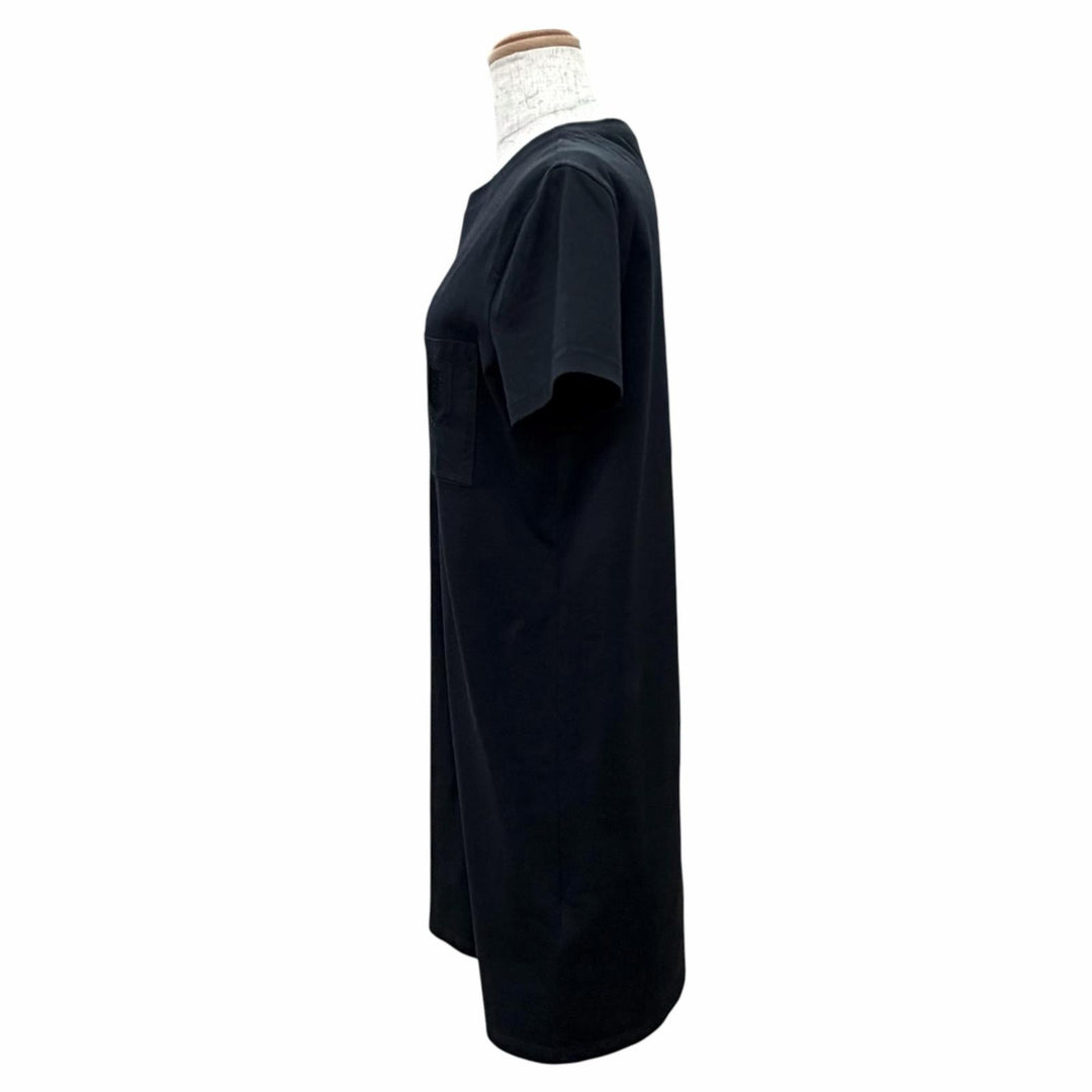 Pristine HERMES one piece Clochette embroidered short-sleeved T-shirt black 36