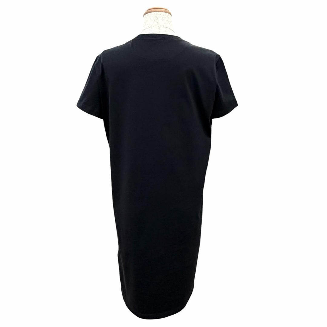 Pristine HERMES one piece Clochette embroidered short-sleeved T-shirt black 36