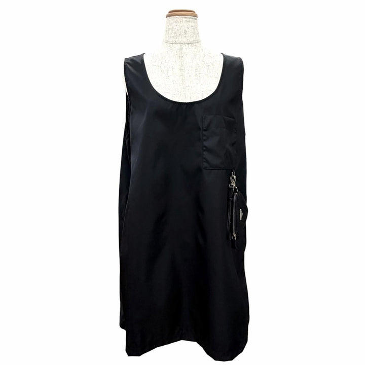Excellent PRADA one piece RE-NYLON Triangle Pouch black S 139690 S212 1XBH