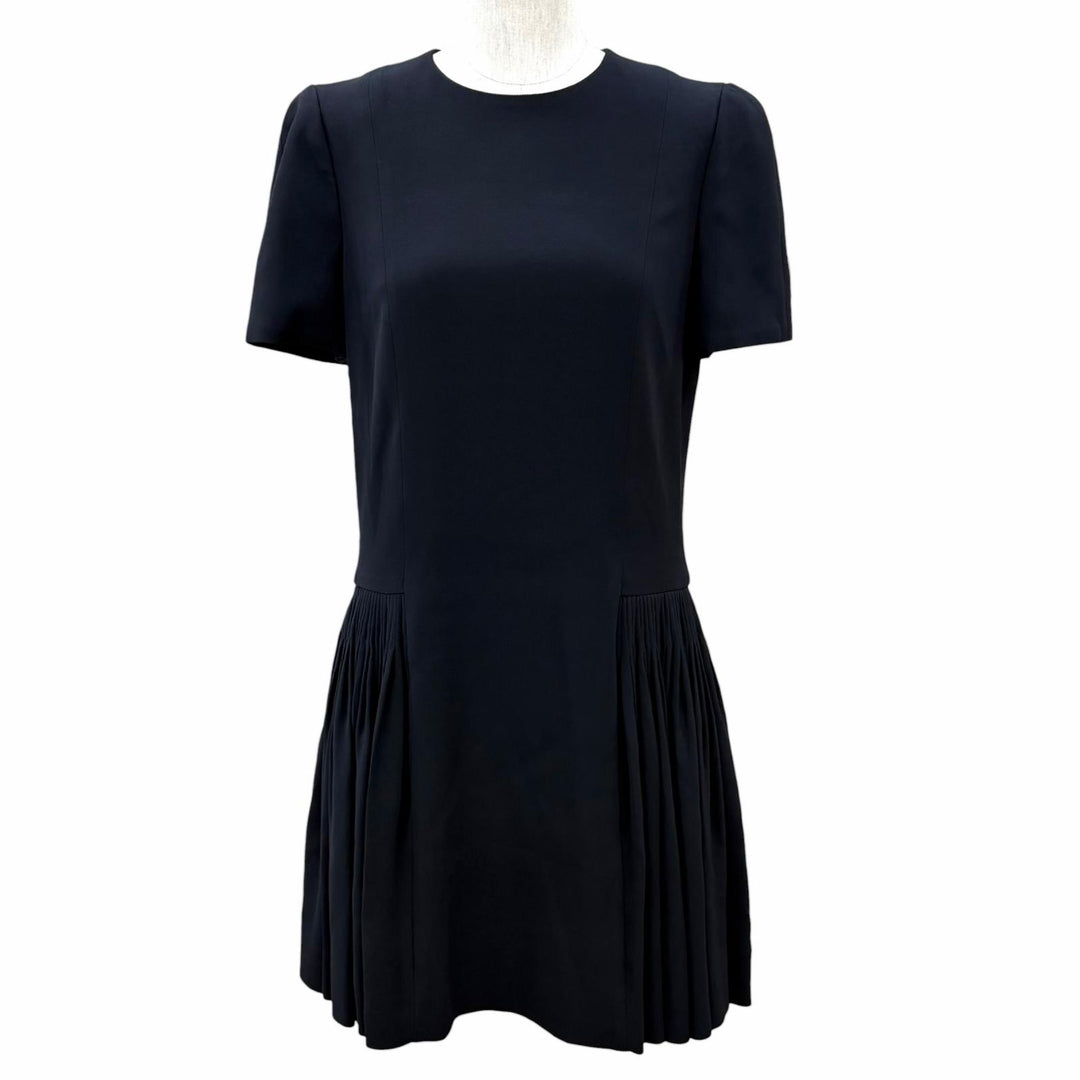 Excellent Christian Dior one piece side-flared top silk 38 5H21664A1710