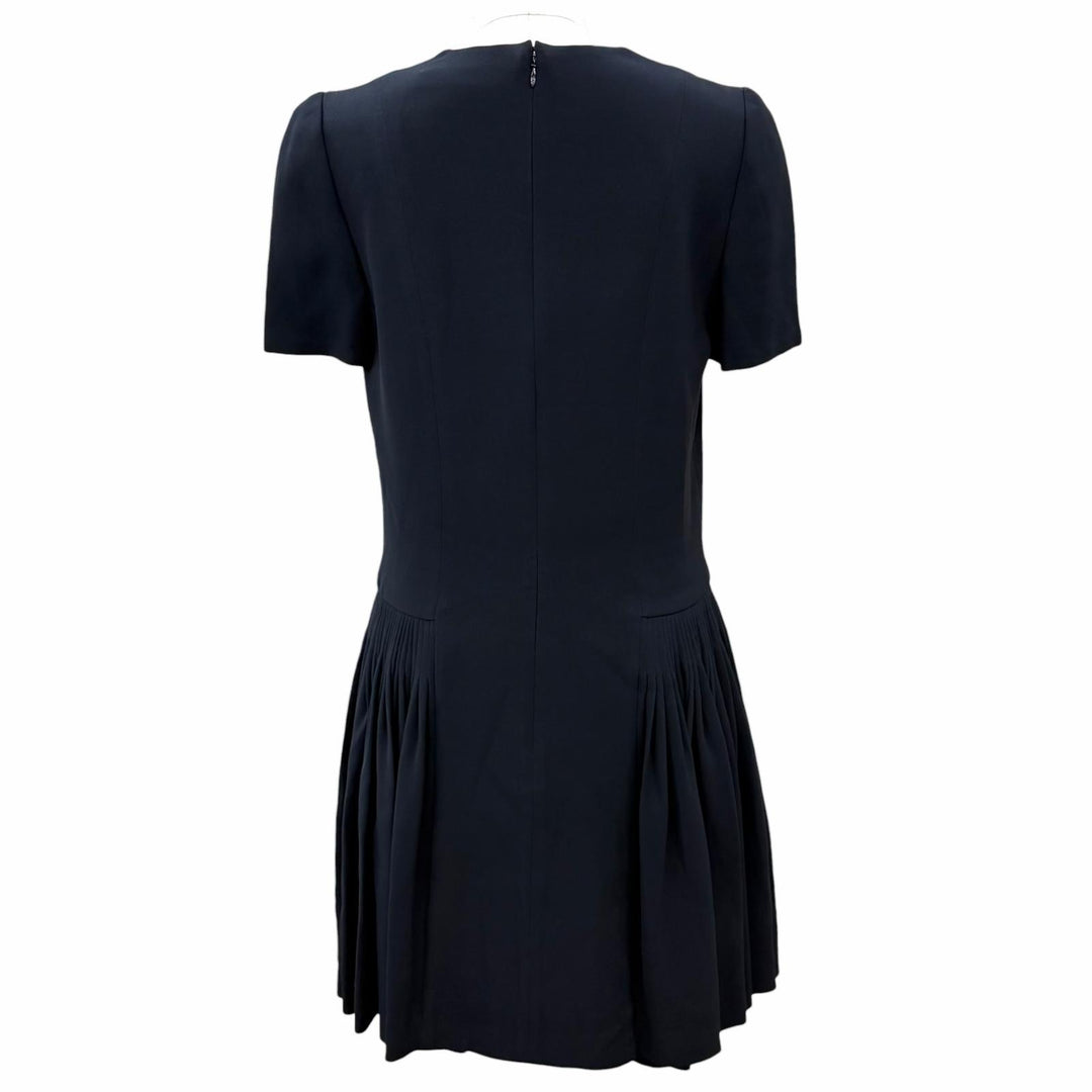 Excellent Christian Dior one piece side-flared top silk 38 5H21664A1710