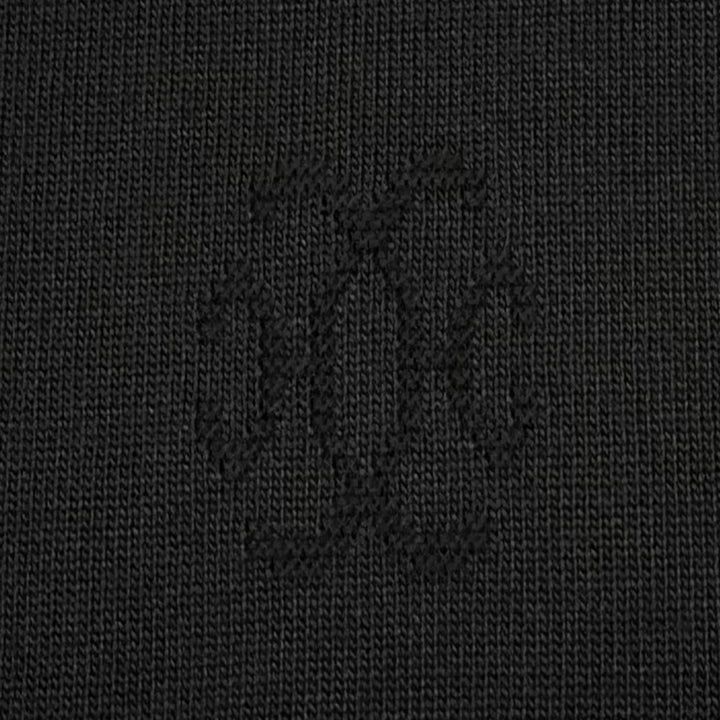 Great HERMES one piece H-Lift Crew Neck Short Sleeve Knit black silk Women IT 36