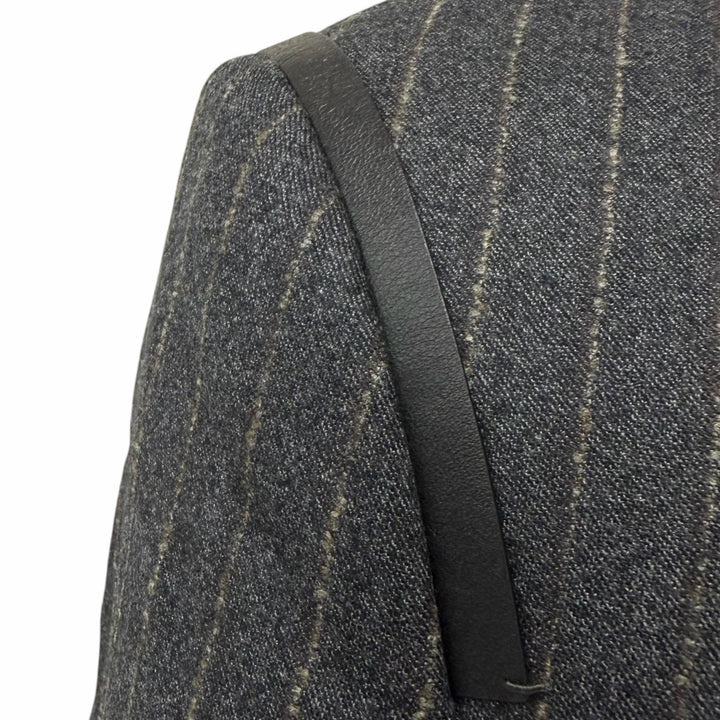 Excellent Salvatore Ferragamo tailored jacket Stripe Pattern Single