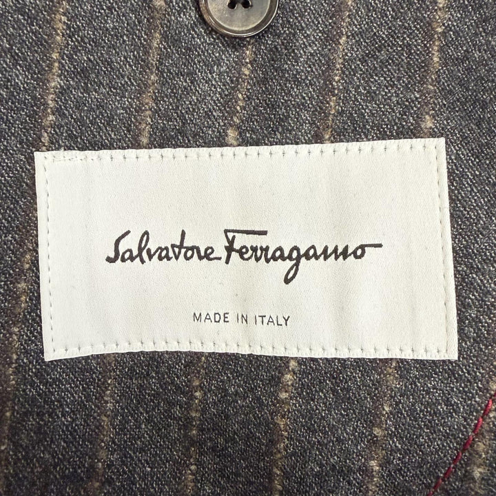 Excellent Salvatore Ferragamo tailored jacket Stripe Pattern Single