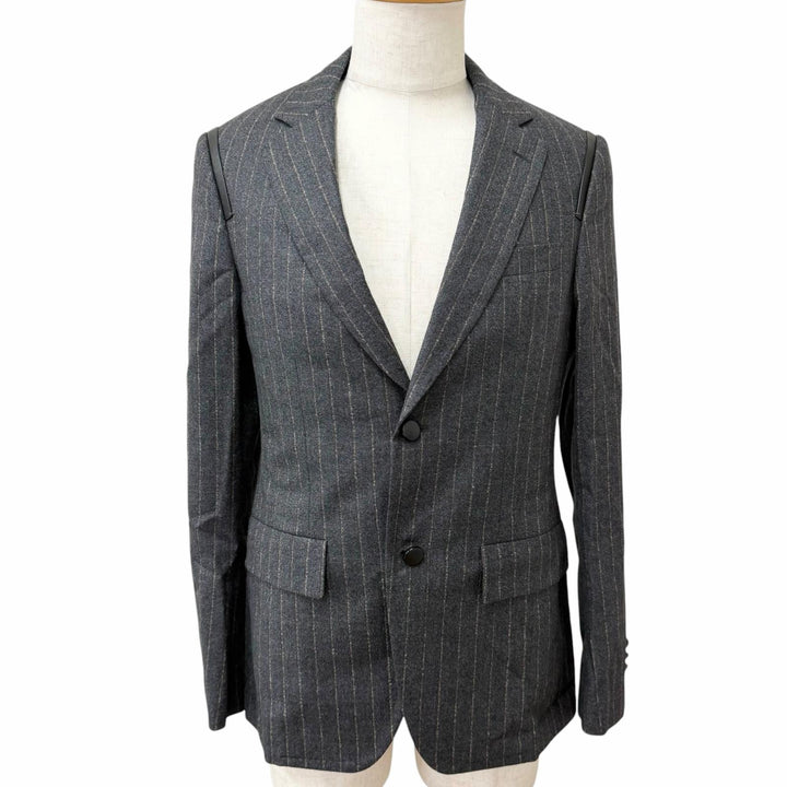 Excellent Salvatore Ferragamo tailored jacket Stripe Pattern Single