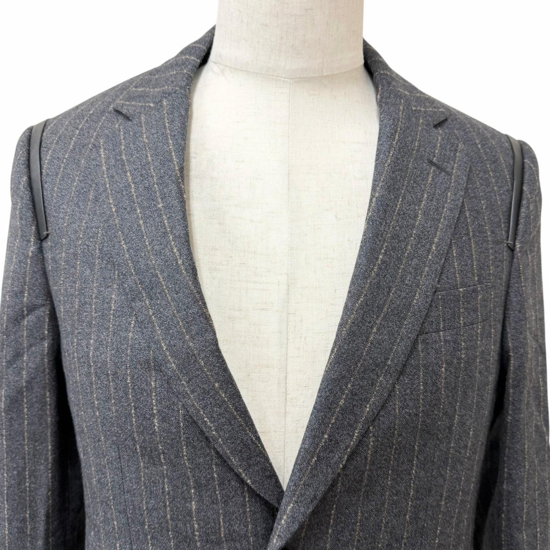 Excellent Salvatore Ferragamo tailored jacket Stripe Pattern Single