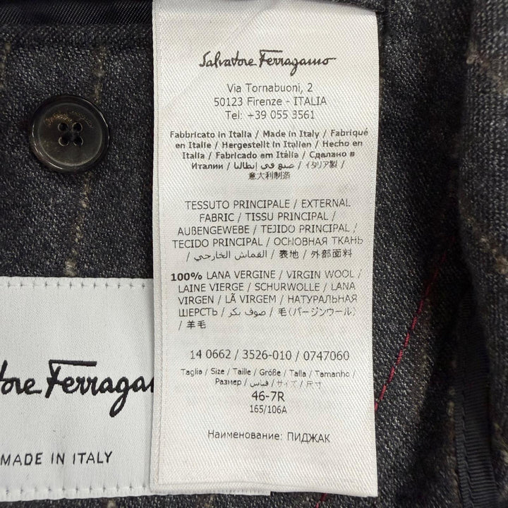 Excellent Salvatore Ferragamo tailored jacket Stripe Pattern Single