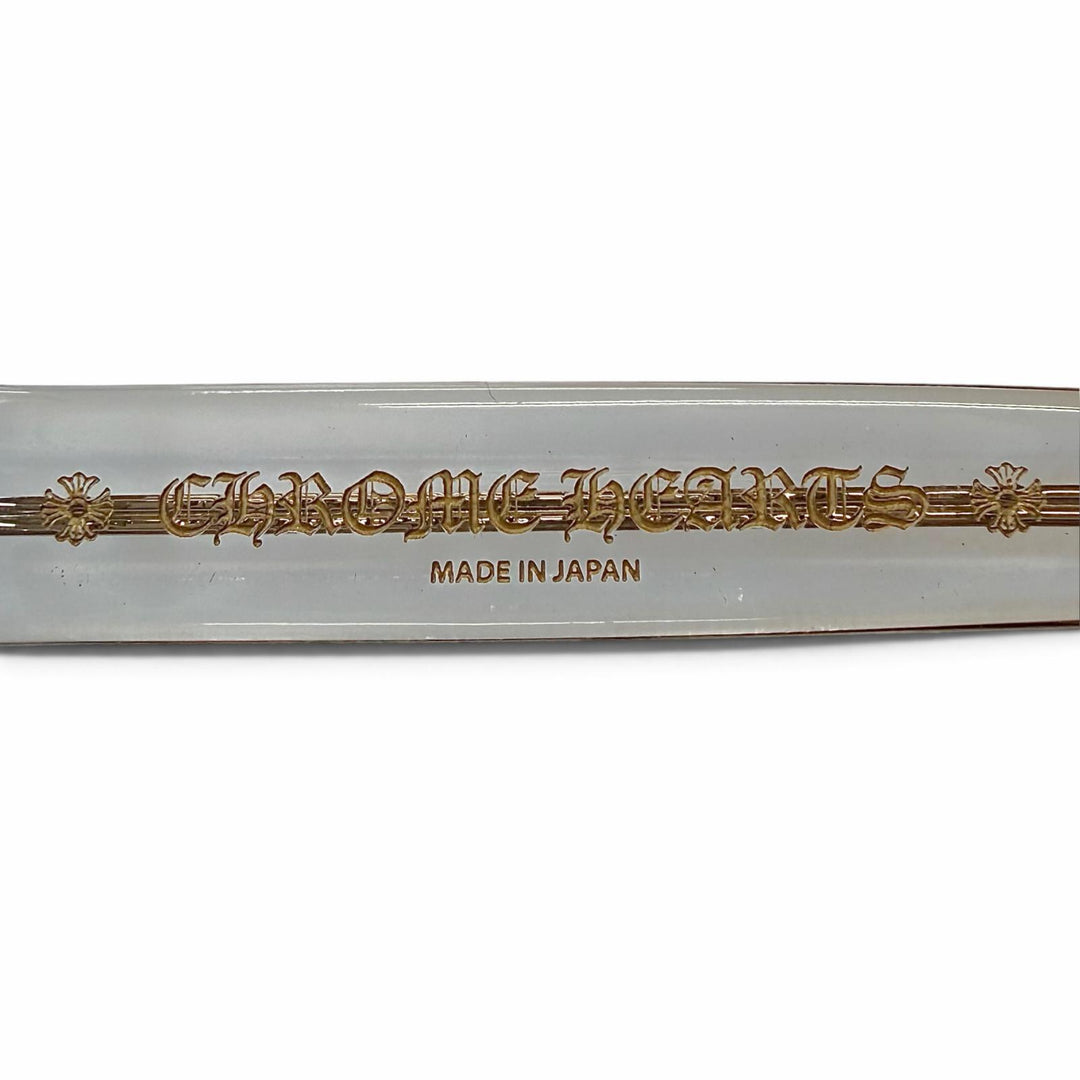 Excellent CHROME HEARTS sunglasses PEN15 cross temple clear mens 51020338