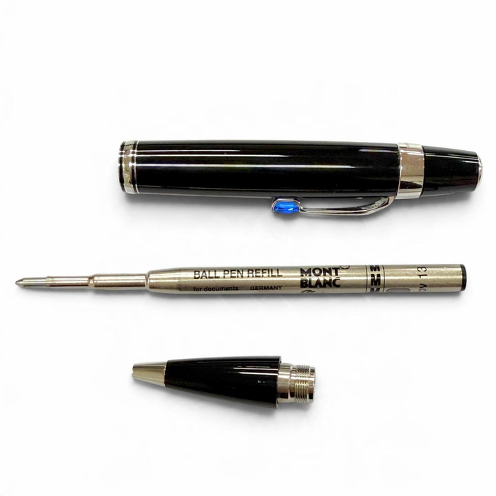 Excellent MONTBLANC Ballpoint pen Boheme white star black Blue Gemstone mens