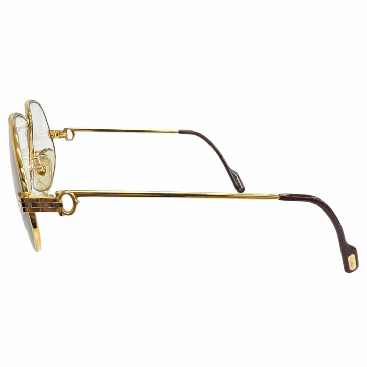 Very Good Cartier Glasses Mailon PANTHERE gold mens