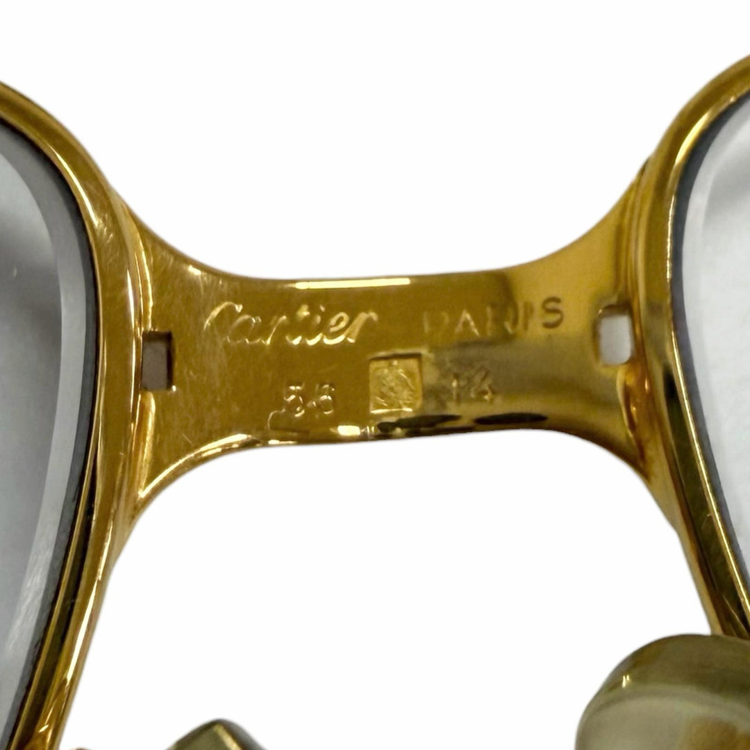 Very Good Cartier Glasses Mailon PANTHERE gold mens