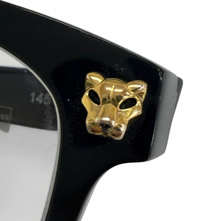 Very Good Cartier Glasses PANTHERE Wellington black mens