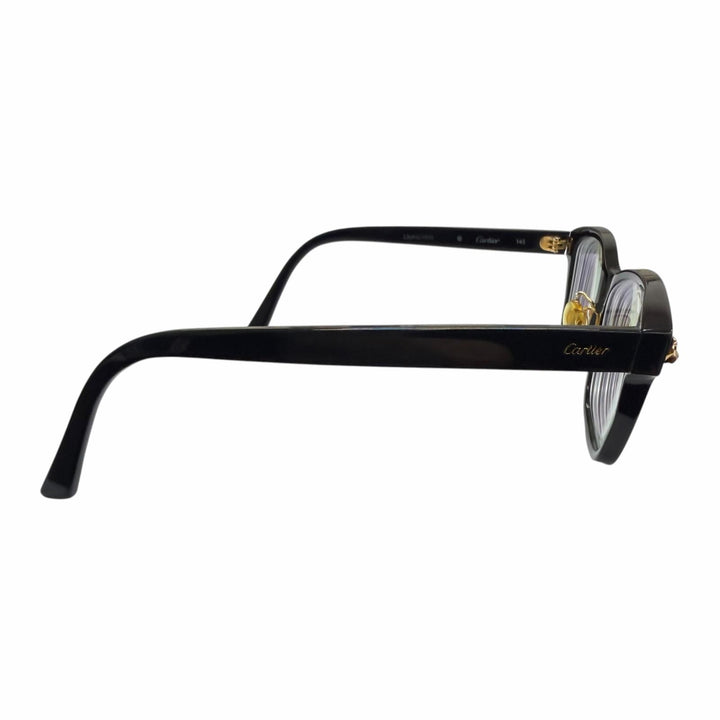 Very Good Cartier Glasses PANTHERE Wellington black mens