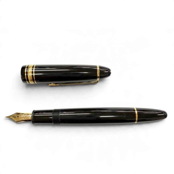 Great MONTBLANC fountain pen Meisterstück 146 white star black 14K mens