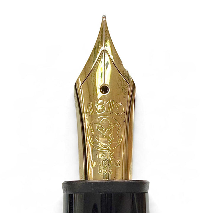 Great MONTBLANC fountain pen Meisterstück 146 white star black 14K mens
