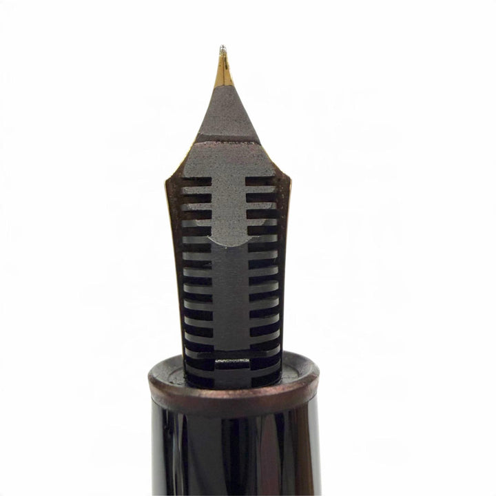 Great MONTBLANC fountain pen Meisterstück 146 white star black 14K mens