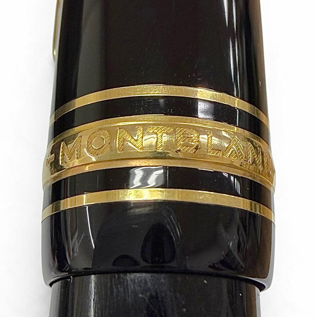 Great MONTBLANC fountain pen Meisterstück 146 white star black 14K mens