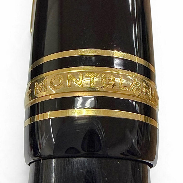 Great MONTBLANC fountain pen Meisterstück 146 white star black 14K mens
