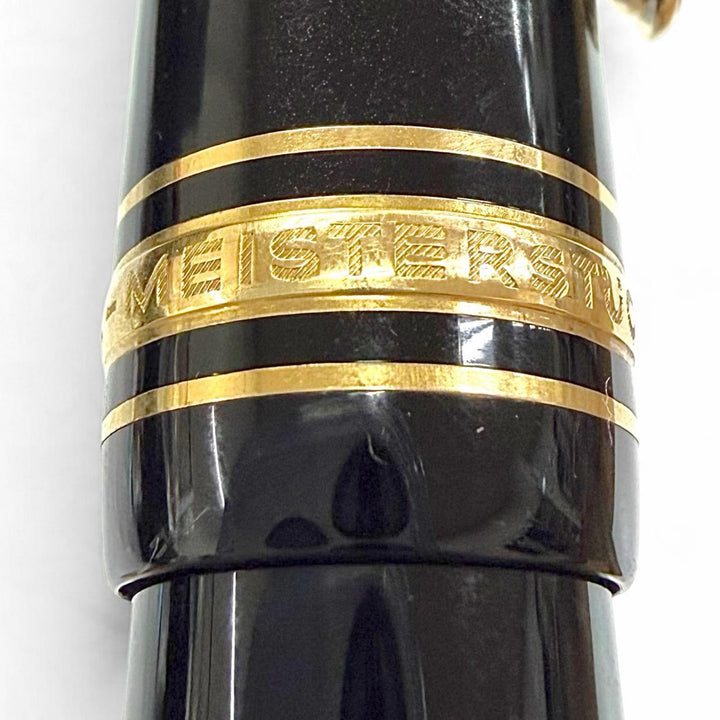 Great MONTBLANC fountain pen Meisterstück 146 white star black 14K mens